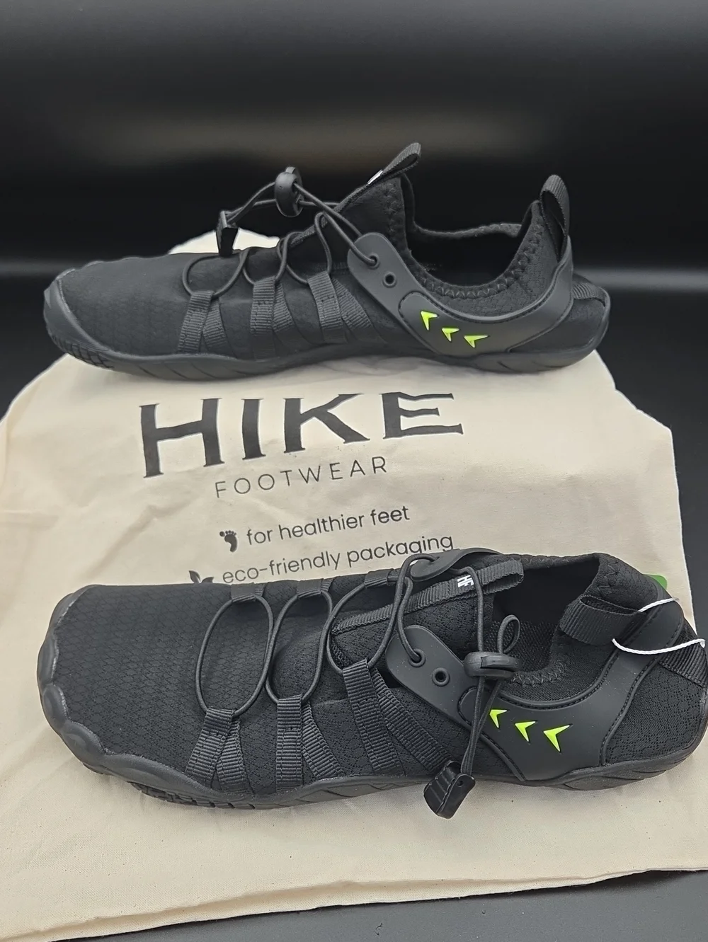 Hike Footwear Unisex Caspian Barefoot Black Euro 42 Womens 11 11.5 Mens 9 9.5